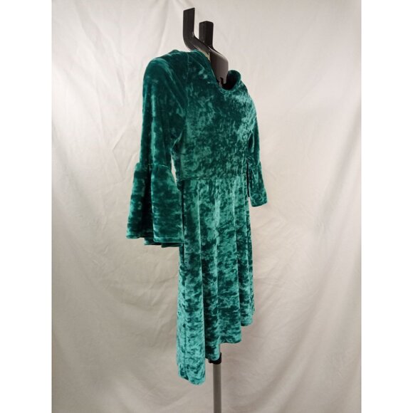 Wonder Nation Girl's Green Bell Sleeve Dress Size M (7/8) - Picture 3 of 6